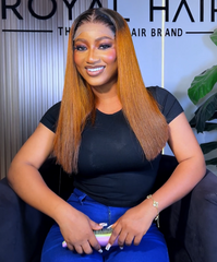 16” luxury bone straight 300grams 
With 5x5 Swiss lace