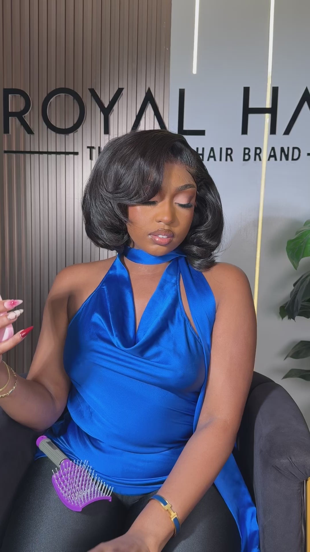 10" Super Deluxe Bob 250g with 5x5 HD closure